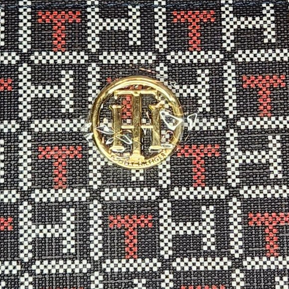 Tommy Hilfiger Navy North South Satchel with Detachable Pouch - NWT - Picture 3 of 12